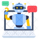 Online Chatting Robot Talking Robot Chat Robot Icon