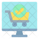 Online Check Cart Check Cart Verify Shopping Item Icon