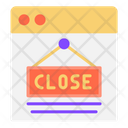 Close Closed Online Store Icon