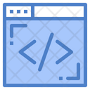 Online Coding Browser Coding Html Coding Icon