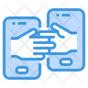 Smartphone Hands Networking Icon