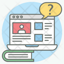 Online Course Online Lecture Virtual Class Icon