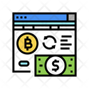 Online Currency Exchange Crowdfunding Platform Icon