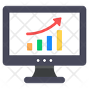 Online Data Data Analytics Growth Chart Icon