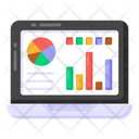 Online Data Analytics Online Statistics Online Infographic Icon