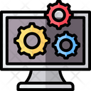 Data Management Cms Gears Icon