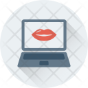 Loving Laptop Lips Icon