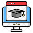 Online Education Virtual Education Online Degree Icon