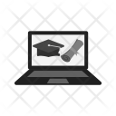 Online Degree Graduation Icon