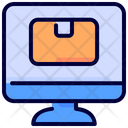 Monitor Online Delivery Icon