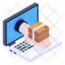 Online Logistics Online Shipment Online Delivery Icon