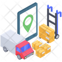 Online Delivery Tracking Icon