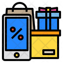Discount Mobile Shopping Icon