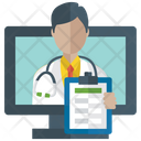Online Doctor Medical Services Online Consultation Icon