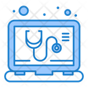 Online Doctor Online Check Stethoscope Icon