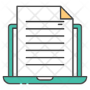 Online Document Online Sheet Office Document Icon