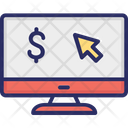 Online Earnings Pay Per Click Payment Icon