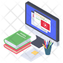 Online Course Online Education Ebook Icon