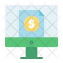 Online File File Coin Icon