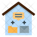 File Exchange Work At Home Office Online Icon