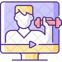 Online Fitness Fit Icon