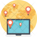 Online Map Navigation Icon