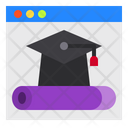 Graduate Website Online Icon