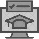 Online graduation  Icon