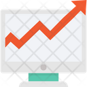 Online Graph Infographics Line Chart Icon