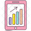 Online Graph Mobile Data Business Infographic Icon