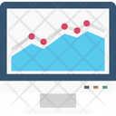 Online Graph Graph Monitor Screen Icon