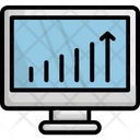 Online Graph Online Infographics Seo Icon