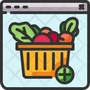 Online Grocery Shopping Icon
