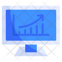 Online Growth Arrow Online Growth Chart Online Growth Graph Icon