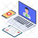 Online Healthcare Doctor Icon