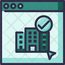Online Hotel Booking Icon