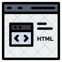 Online Html Coding Icon