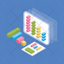 Online Infographic Graph Analytics Graphic Presentation Icon