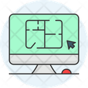 Online Interior Design Network Computer Icon
