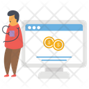 Online Investment Earn Money Online Online Business Icon