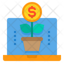 Online Investment Growth Icon