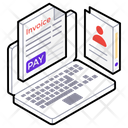 Online Invoice Pay Invoice Online Payment Gateway Icon
