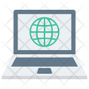 Online Learning Laptop Icon