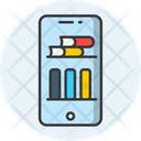 Online Library Digital Library Education Icon