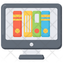 Online Library University Computer Icon