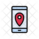 Mobile Online Location Icon