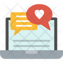 Online Love Chat Icon