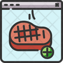 Online Meat Shopping Icon