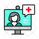 Help Online Medical Service Online Medical Help Icon