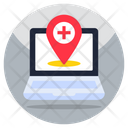 Online Medical Location Icon